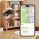 Hidden GPS Tracker 2pack, Works with Apple Find My (iOS Only), Rechargeable,Finder and Item Lost Mode,Suitable for Backpack,and More,Water Resistant Black