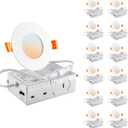 DINGLILIGHTING LED Recessed Ceiling Light: 12pc 3inch - White