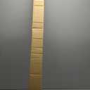 CALYX INTERIORS Cordless Bamboo Roman Shade Blind, Light Filtering, 46.5" W x 48" H, Ceylon Natural, Neutral and Yellow Wood Tones. Limited Privacy