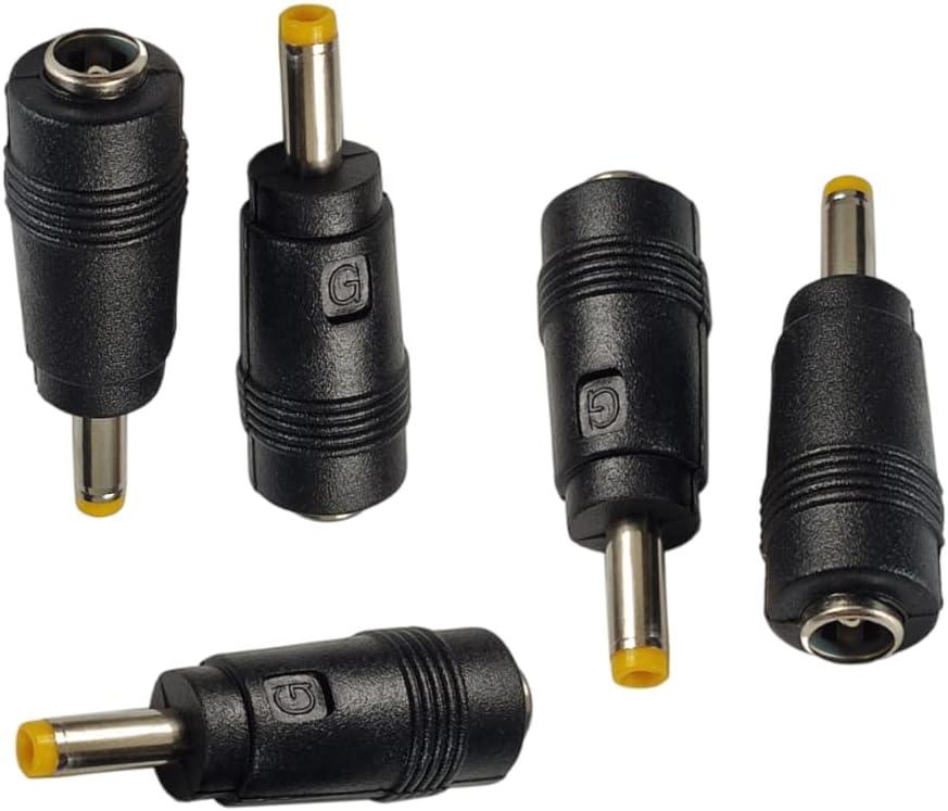 DC Power Adapter 5.5x2.1mm Female to 4.0x1.7mm Male Barrel Connector - PSP CCTV Camera Radio 5-Pack