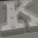 LED Marquee Sign Light Up Letters, Alphabet Light Up Letters Sign, Battery Powered LED Letter Lights for Night Light, Wedding, Birthday, Party, Christmas or Home Decor (Letter K)