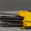 JEAREY 10FT Outdoor Patio Umbrella Outdoor Table Umbrella with Push Button Tilt and Crank, Market Umbrella 8 Sturdy Ribs UV Protection Waterproof for Pool, Garden (Yellow)