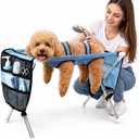 Foldable Pet Grooming Table Hammock, Suitable for Small Dogs and Cats, Pet Joint Protection, Stainless Steel Independent Stand,Used for Bathing and Grooming, and Support for Elderly Pets, 25 Lbs