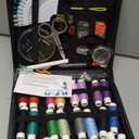 ARTIKA Sewing Kit for Adults and Kids (94 PCS) - Small Beginner Set w/Multicolor Thread, Needles, Scissors, Thimble & Clips - Emergency Repair and Travel Kits - Sewing Accessories and Supplies