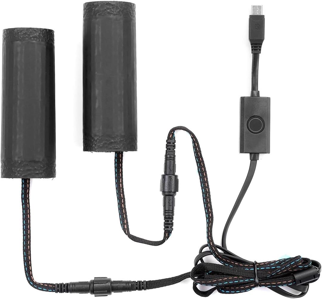 KEMIMOTO ATV Heated Grips, Type-C 5-Level Adjustable Handlebar Heater, IP67 Waterproof Motorcycle Heated Grip Pads for 22mm Motorcycle/ATV Handlebars