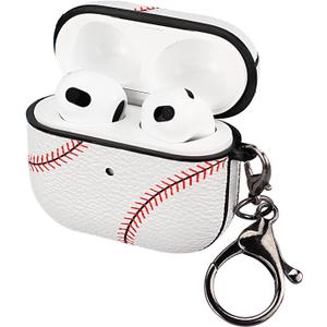 for AirPods 3 Case, Full Protective Durable Baseball Case for Apple AirPods 3 Charging,Case Cover with Keychainnot pro 3
