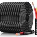 14 Gauge Wire 3 Conductor Electrical Wire, 14 AWG Tinned Copper Stranded PVC Cable, IP68 Waterproof/Flexible/Low Voltage Cord for Automotive, Marine, Solar, LED Lighting (200FT)