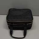 Nail Polish Organizer Holds 80 Bottles (15ml/0.5 fl.oz)& Nail Lamp, PU Leather Nail Organizers and Storage Bag with Shoulder Strap, Portable Nail Supplies Kit Organizer Carrying Case (Black)