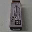 Expert Cocktail Shaker Home Bar Set - 14 Piece Stainless Steel Bar Tools Kit with Shaking Tins, Flat Bottle Opener, Double Bar Jigger, Hawthorne Strainer, Shot Glasses, Bar Spoon, and 6 Pour Spouts.