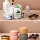 TakeToday Travel Containers for Toiletries, Leak-Proof, TSA Approved, Refillable Silicone Cylindrical Cream Jars with Lid for Cosmetic Toiletry, 2oz, 2Pack, Apricot