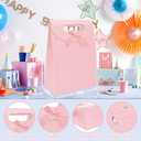 Patdefie gift bags with handles small size 7×4×10 inch 16pcs Medium Size for Birthday, Party, Favor, Wedding, Anniversary (Pink)