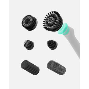 HOTO 16 PCS Replacement Brush Heads for Wand Grout Brush, Suitable Electric Scrubber Only, Cordless Spin Scrubber Accessories for Tiles, Grout, Corners, Crevices