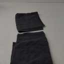 Bath Mat Floor Towel Set - Absorbent Cotton Hotel Spa Shower/Bathtub Mats [Not a Bathroom Rug] (Dark Grey, 2 Pack (16"x24"))