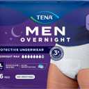 Tena Men Protective Incontinence Underwear for Men, Overnight Max, XL, 56 Ct, 45-58in