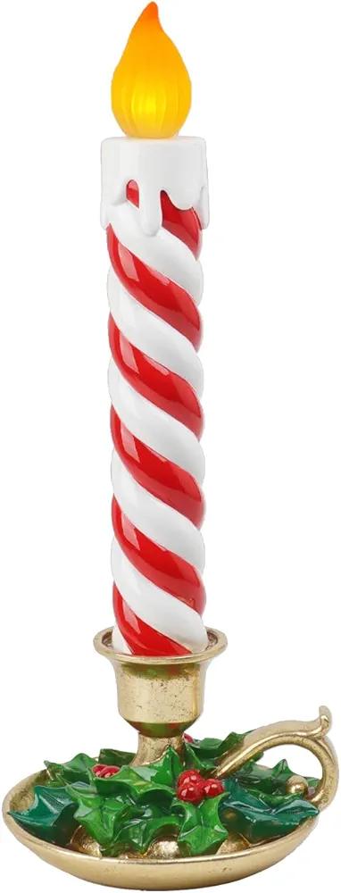 Cynkeyee Flameless Candles Battery Operated Candles - 17.5IN Large Flameless Taper Candle LED Lights Wedding Centerpiece Table Decor Christmas Party Decorations 7 * 6.5 * 17.5 Inch