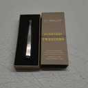 Pointed Tweezers | High Carbon Stainless Steel Needle Nose | Fine Point Precision Hair Removal | Perfectly Aligned & Hand-Filed Sharp | Silver