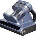 Candy Mattress Vacuum Cleaner, 16Kpa Bed Vacuum Cleaner with UV-C Light, 140F Heat, 4 Level HEPA Filter & Ultrasonic, Versatile Handheld Vacuums for Bed, Sofa, Couch, Crib(Corded, 650W) (Blue)