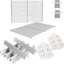 Grill Parts for Weber Genesis 300 Series w/Front Control, 7621 Flavorizer Bars 7528 Grill Grate Replacement Parts for Weber Genesis 300 E/S/EP 310 320 330 for Weber Genesis 300 Accessories