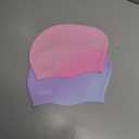 2 Pcs Extra Large Swimming Cap for Long Hair Swim Cap for Women Silicone Waterproof Swim Hats Bathing Caps to Keep Hair Dry for Women Adults Youths (Light Purple and Light Pink)