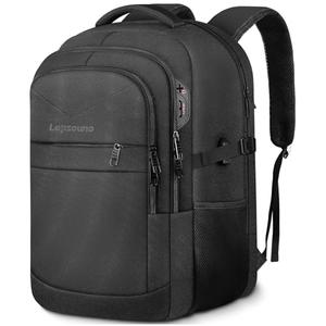 Lapsouno Laptop Backpack, Travel Laptop Backpack, Business Anti Theft Slim Sturdy 15.6 Inch TSA Friendly with USB Port, Water Resistant College School Computer Bag Gifts for Men Women, Black
