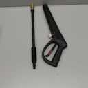 Pressure Washer Gun with Extension Wand & 5 Spray Nozzle Tips, M22-14mm & M22-15mm Fitting Replacement for Ryobi, Karcher, Powerstroke, Greenworks, Husky, Raptor Blast, Electric Power Washer (Black)