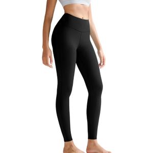 RUNNING GIRL High Waisted Leggings for Women,Tummy Control Workout Yoga Pants Compression Pants Buttery Soft (Black, XL)
