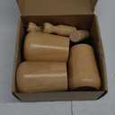 3 Pcs Coffee Cup Pottery Molds 3. 3'', 3. 6'', 3. 9'' Curved Plaster Molds with 12 Pcs Mug Handle Forms Pottery Shaping Tool 3 Sizes Wood Slump Press Mold for DIY Cup Mug Art Making (Narrow-mouthed)