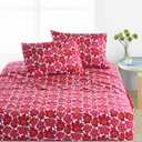 Marimekko - Pillowcase Set, Cotton Percale Bedding, Smooth & Cool Home Decor (Mini Unikko Red, Standard)