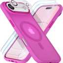 Magnetic for iPhone 17 Air Case [Compatible with Magsafe] [Military Grade Drop Protection] [Anti-Fingerprint] Translucent Matte Shockproof Women Phone Case Cover, Berry Purple