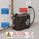 Whole House Water Pressure Booster Pump, 110V Use Only, 550W, 80 PSI, 3/4HP