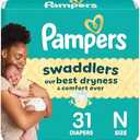 Pampers Baby Diapers - Swaddlers - Size 0, 31 Count, Ultra Absorbent Disposable Newborn Diaper