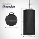 Portable Changing Room Tent - Instant Pop Up Privacy Pod with Suction Cup for SUV Liftgate, for Camping, Shower, Beach and Toilet Stall (Carrying Bag Included) (Black)