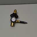 Helium Latex Balloon Filler Air Flow Inflator Regulator Meter Inflating 0-3000 PSI Gauge for CGA580 Tank Valve