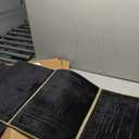 Seat Mat with Backrest, Prayer Mat, with Carry Bag, Black