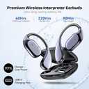 AI Translation Earbuds Real Time,3 in 1,150 Languages,Translation Headphones with Bluetooth 5.4, Audifonos Traductores Ingls Espaol for 6 Translation Modes,Long Battery for Travel,Business,Learning