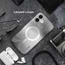Incase Halo Case for iPhone 16 Hydro Dip MagSafe Compatible Apple iPhone Case 10 Ft Drop Protection, Protective Cover with Lanyard Loop, Sleek Design (Oil Slick Smoke, iPhone 16 Plus)