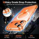 for iPhone 17 Pro Max Case Clear with Screen Protector, Compatible with Magsafe, Anti-Yellowing, Military-Grade Protection, Shockproof Slim Magnetic Phone Case Cover, Transparent