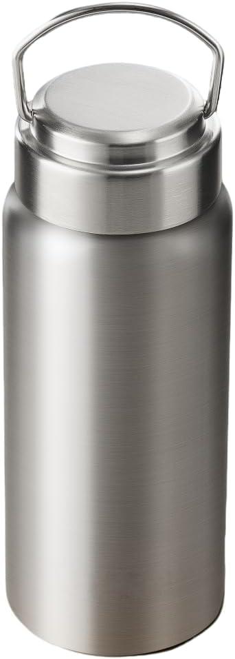 Vacuum Insulated Stainless Steel Water Bottle with Tea Infuser - Wide Mouth,BPA-Free, Leak- Proof,Keeps Cold 24H/ Hot 12H- Ideal for Travel,Office, Gym (17 Ounces)