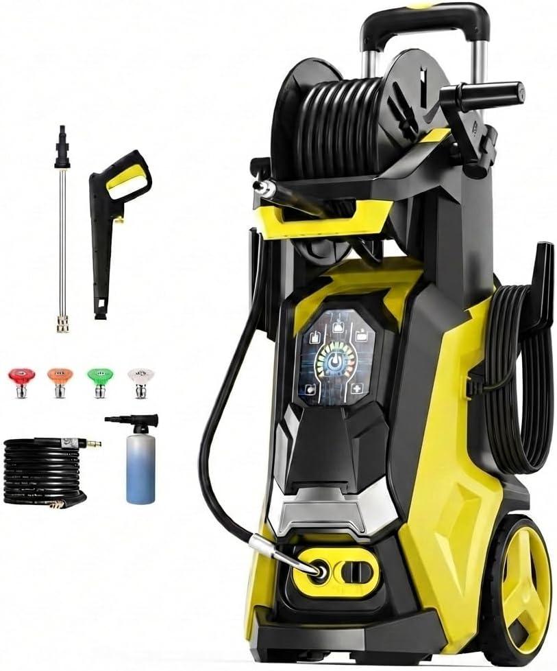 Pressure Washer with Touch Screen, 5000PSIIMAX Power Washer with Foam Cannon, Washer Pressure Machine for Cars, Fences, Patios, Decks and Driveway