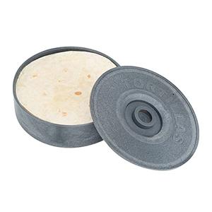 Restaurantware 8.5 x 2.3 Inch Tortilla Warmer 1 Microwavable Tortilla Holder - Lid Included Insulated Gray Plastic Tortilla Keeper Tortilla Server For Homes and Restaurants Durable