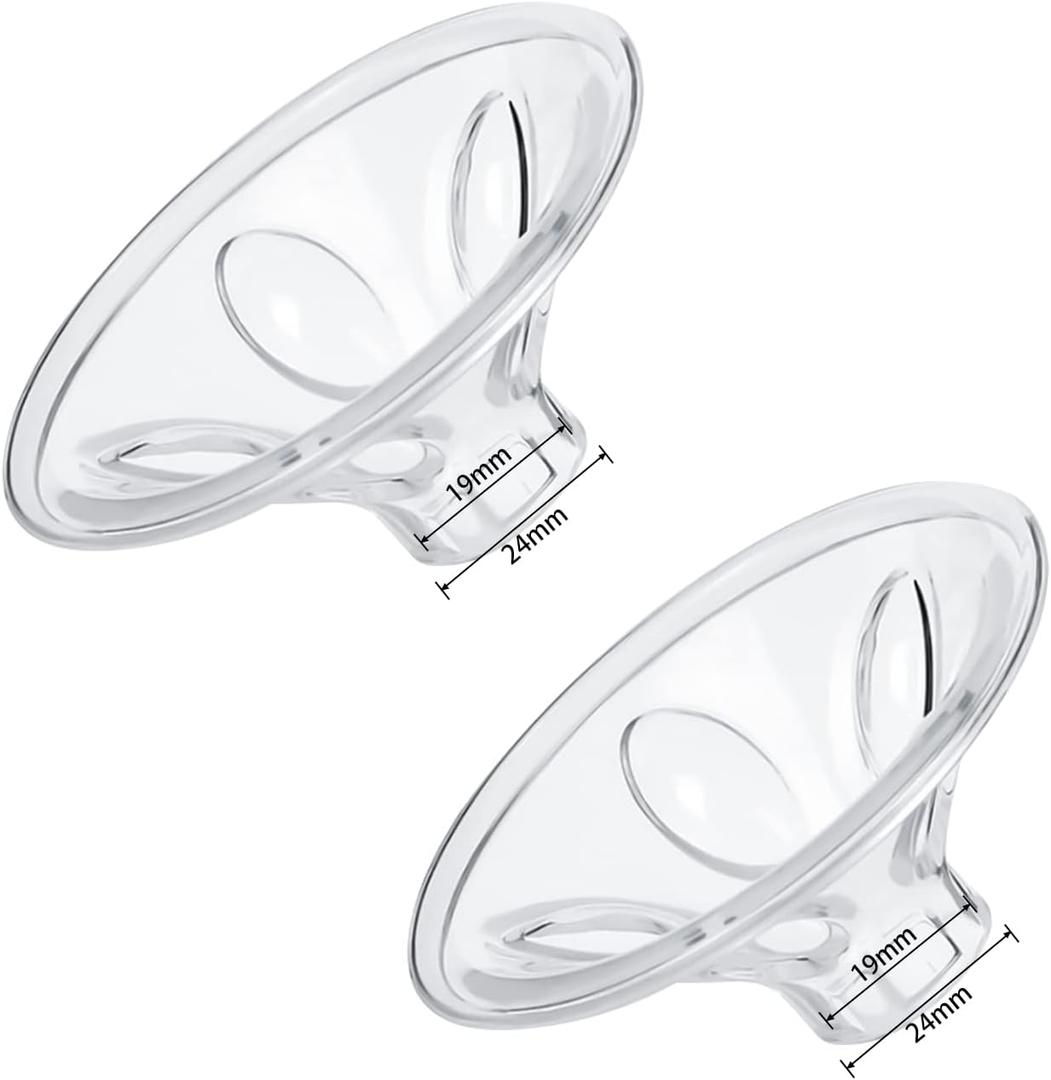 Flange Massage Cushions 19mm Compatible with Spectra/Medela 24mm Shields/Flanges Replace Flange Inserts Spectra Breastpump Parts Reduce 24m