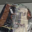 LOVEVOOK Teacher Tote Bag for Women, Laptop Bag Work Bags Computer Bag, Professional Briefcase Business Large Purses Handbag Gifts, Black-Beige-Brown, 17 Inch