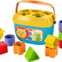 Fisher-Price Stacking Toy Baby's First Blocks Set of 10 Shapes for Sorting Play for Infants Ages 6+ Months