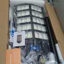 ZIZIWIN 12000W Solar Street Lights Outdoor Waterproof, Large Solar Parking Lot Lights Dusk to Dawn with Remote Control and Motion Sensor, Pole or Wall Mounted, for Outside Yard Garage Barn Driveway