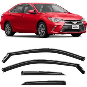 Voron Glass in-Channel Extra Durable Rain Guards for Toyota Camry 2015-2017, Window Deflectors, Vent Window Visors, 4 Pieces - 200723