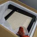 Accent Chair Dining Chairs Set of 2, Solid Wood Frame Boho Rattan Chair, Mid Century Modern Accent Chairs for Living Room Bedroom Dining Room Kitchen(Black)