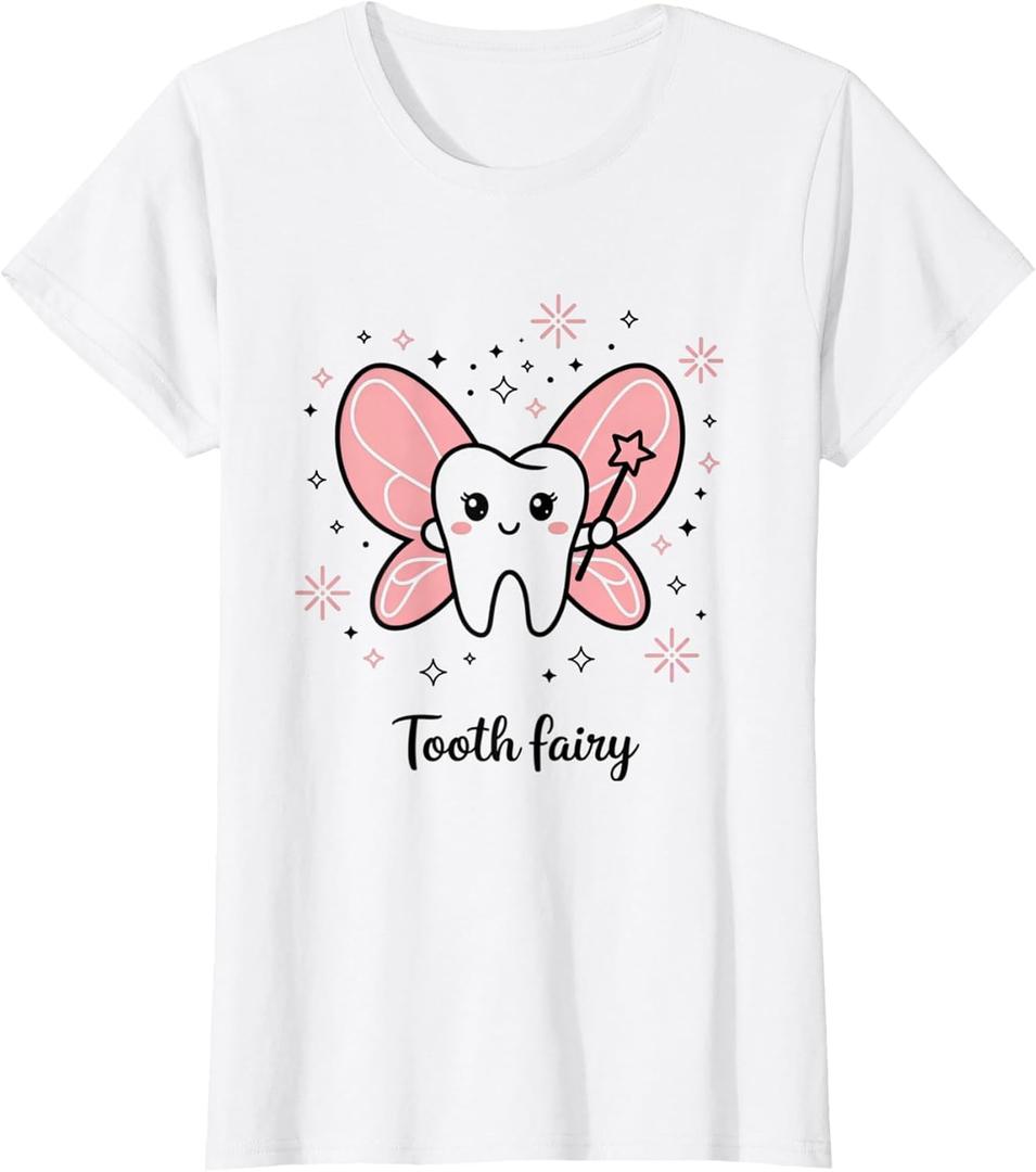 Tooth Fairy Halloween Costume Sweet Tooth T-Shirt (Large)