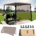 10L0L Golf Cart Windshield Compatible with EZGO TXT Windshield, Foldable & UV Protection Fit (1995-2013) EZGO TXT and Medalist Golf Cart Models- Tinted & Clear