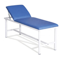 Helsevesen Economy Medical Exam Table, Compact Treatment Table with H-Brace, Comfortable Steel Frame Medical First Aid Room Examination Couch (Blue)