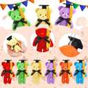 Sotiff 24 Pcs Mini Graduation Bear Plush Gift Stuffed Animal with Cap Gift for Her, for Him, Class of 2026 Graduation Present for College High School for DIY Keychain Xmas Decorations(Multicolor)